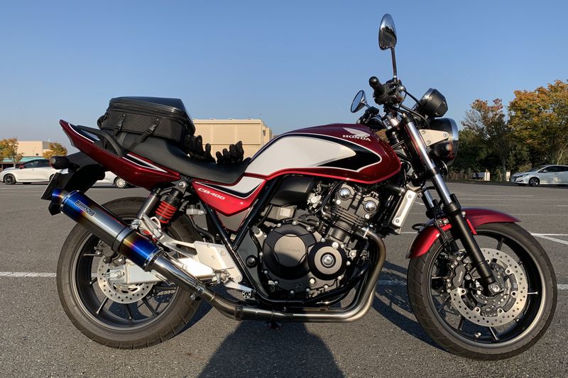 社外品マフラー交換のすすめ Ｂｅａｍｓマフラー CB400SFに取り付け